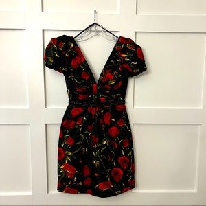 Floral MacDuggal cocktail dress